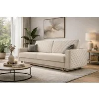 MOEBLO Schlafsofa CALIFORNIA, Sofa aus Samtstoff Couch für Wohnzimmer Sofagarnitur Polstersofa Wohnlandschaft Velours 230x96x97cm, mit Bettkasten und Schlaffunktion