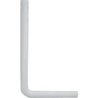 tecuro Spülrohr Spülbogen für WC-Spülkasten - PVC weiß - verschiedene Ausführungen, Höhe: 650 mm x Länge: 350 mm