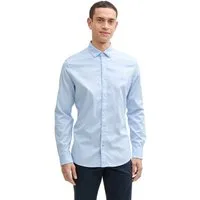 TOM TAILOR Langarmhemd mit Logo Stickerei