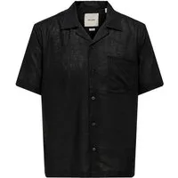 ONLY & SONS Kurzarmhemd ONSLAURENCE RLX RESOR SS LINENBLEND NOOS