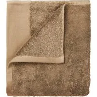 blomus Gästehandtuch RIVA Gästehandtücher Tan Set4, 100% Baumwolle (66399)
