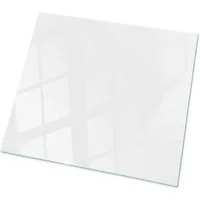 Tulup Tischplatte Tisch Glasplatte Ersatz Glatte weiße Farbe Ersatzplatte Glas