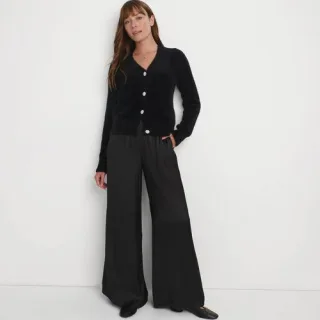 Cardigan mit Strass-Knöpfen für Damen in Petite-Größe, Damen, size: petite, Elfenbein, Viskose/Polyester-Mischung, by Lands' End
