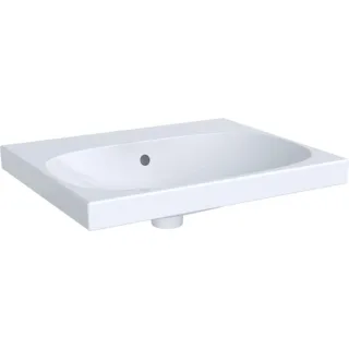 Geberit Acanto Waschtisch: 60x48cm, Hahnloch=ohne, Überlauf=sichtbar, symmetrisch, weiß, 504620011 504620011