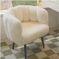 Muxing Sessel Polstersessel mit Armlehnen Sessel Relaxsessel Weiß (1-St)