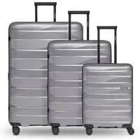 Bergpfeil Kofferset Travel 4-Rollen Kofferset 3-tlg. mit Dehnfalte, (Set)