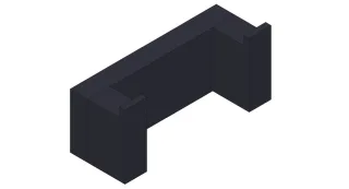 Giese Doppelhaken schwarz matt, 39048-14 39048-14