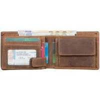 Benthill Geldbörse Herren Echt-Leder Geldbeutel RFID Großes Portemonnaie Männer Vintage, RFID-Schutz Kartenfächer Münzfach