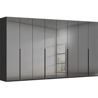 rauch Drehtürenschrank Kleiderschrank Schrank Garderobe Wäscheschrank BESTSELLER MONTCLAR (3 Ausstattungen BASIC/CLASSIC/PREMIUM (SOFT-CLOSE), Breiten 201-400 cm) Front in Glas/Hochglanz/Dekor/Grauspiegel in 5 Breiten MADE IN GERMANY