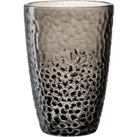 LEONARDO Glas Matera, Kalk-Natron Glas, 4 Gläser, Handgefertigt, Spülmaschinenfest, grau