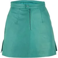 German Wear Lederrock Trend451R Mini Mini Lederrock echtes Leder schwarz