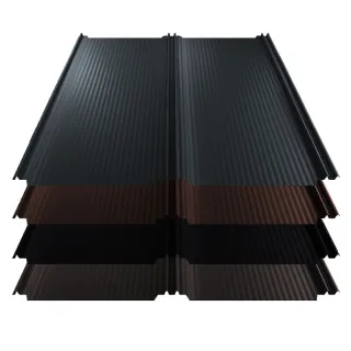 Stehfalz T-Panel | Dach | 0,50 mm | Stahl | Nanowelle | 1100 mm Breite | 35 µm Mattpolyester