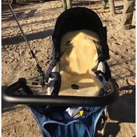Reissner Lammfelle Kinderwagen-Sitzauflage Kinderwagen Einlage KIWA de Luxe echtes Merino Lammfell Premium