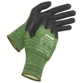 uvex C500 M foam Schnittschutzhandschuh HPPE grün/schwarz/grau 9 - 6049809