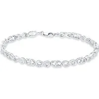 Amor Silberarmband Schmuck Geschenk Armkette Herz, Liebe, Infinity, Unendlichkeit, mit Zirkonia (synth)
