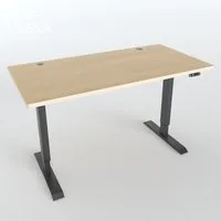 VESKA Schreibtisch Höhenverstellbar 140 x 70 cm - Bürotisch Elektrisch (mit Touchscreen, Sitz- & Stehpult Home Office)