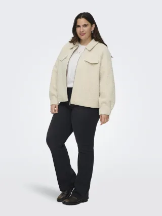 ONLY CARMAKOMA - CARMALO SHORT BOUCLE JACKET OTW NOOS Pumice Stone - Gr. - 48