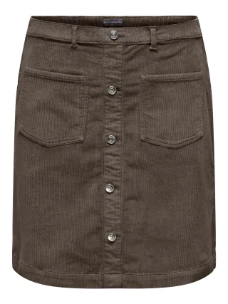 ONLY CARMAKOMA - CARAMAZING PULL UP CORD SKIRT NOOS Morel - Gr. - 52
