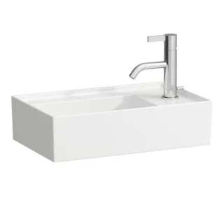 LAUFEN Kartell Handwaschbecken 8153340001111, 46x28cm, weiß, 1 Hahnloch rechts, Saphirkeramik