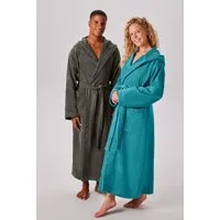 OTTO home Unisex-Bademantel Regona, Hotelbademantel, Morgenmantel, Standardlänge & Überlänge, Langform, Veloursfrottier, Kapuze, Gürtel, Damen & Herren, mit Taschen, flauschig, weich, Velours, Sauna & Spa