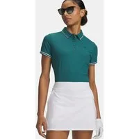 Under Armour® Poloshirt Under Armour Golf Polo Drive Chill Shortsleeve Dunkelgrün Damen
