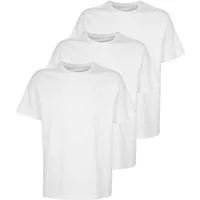 TOM TAILOR Unterziehshirt TOM TAILOR Herren T-Shirt weiß uni 3er Pack (3-St)