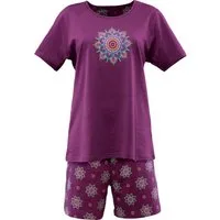 Erwin Müller Pyjama Damen-Shorty Single-Jersey gemustert