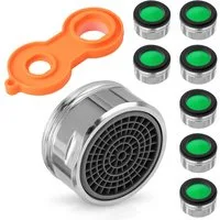 ECENCE Wasserhahnfilter Wasserhahn Strahlregler 8 Stück M 24 Wassersparer