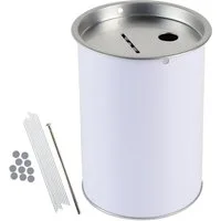 HMF Spardose 46000-07 Spendendose 10,0 cm Ø, 14,5 cm hoch ohne Griff, (1-tlg), für Spendensammlungen, inkl. Zubehör
