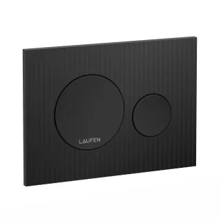Laufen Betätigungsplatte MOONDANCE INEO mit Zweimengenbetätigung schwarz matt, H9001167160001 H9001167160001