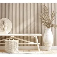 Marburg Vliestapete Timber Wandpaneele Optik, geprägt, matt, 3D moderne Tapete für Wohnzimmer Schlafzimmer Küche