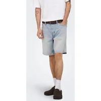 ONLY & SONS Jeansshorts ONSEDGE PER LBB 9382 DOT DNM SHORTS NOOS Baumwollmischung, straight fit