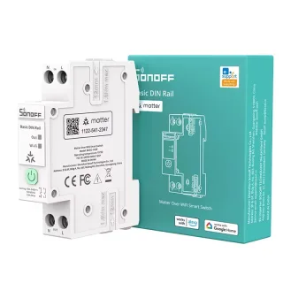 SONOFF BASIC-1GSP Basic DIN Rail Matter Over WiFi Version Load 32A Energy Electricity Bill Tracking APP & Voice Control