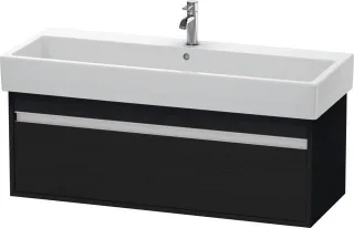 Duravit Ketho Waschtischunterbau wandhängend Eiche Schwarz Matt 1150x440x410 mm - KT668901616 KT668901616