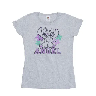 Disney - "Lilo & Stitch Angel" T-Shirt für Damen (Grau)