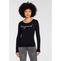 KangaROOS Longsleeve Langarm, sehr figurbetont, aus Rippware, aus 100% Baumwolle