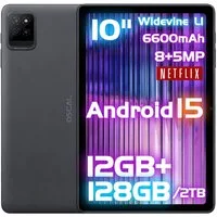 blackview 2026 PAD 30 5G WIFI 10 Zoll HD+Tablet, 128GB, Android 15, 120Hz Tablet (10.1", 128 GB, Android 15, WIFI, 12GB RAM (4 + 8 GB erweitert),Android 15, 6600mAh, 120 Hz, Widevine L1)
