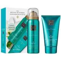 Rituals Pflege-Geschenkset The Ritual of Karma Mini Body Care Set – Duschschaum & Körpercreme, Duschschaum & Körpercreme mit weißem Tee & Lotus-Duft