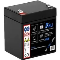 ARLI AGM Blei Akku 12V 4,5Ah 20HR Batterie Glasfaservlies Bleiakku Bleiakkus 4500 mAh (12 V, 1 St)