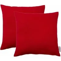 TOM TAILOR HOME Dekokissen Dove, unifarben, Kissenhüllen ohne Füllung, 2er Pack