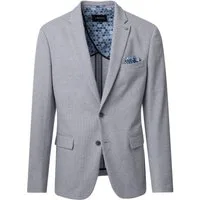 VENTI Sakko VENTI Herren Sakko FORMAL Revers Polyestermix Stretch Hellblau