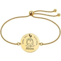 BS Schmuckdesign Armband mit Gravur Personalisiertes Armband mit Gravur Familienarmband für Mama und Papa (1-tlg., personalisiert)
