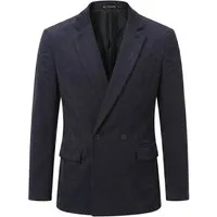 Allthemen Anzugsakko Herren Sakko mit Kordmuster aus Baumwolle Anzugjacke Retro Regular Fit