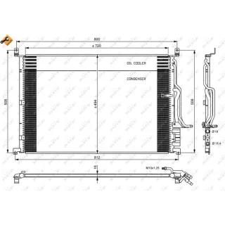 NRF Klimakondensator Audi A8 35923
