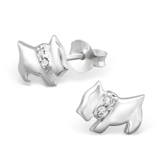 Hunde Ohrringe aus 925 Silber
