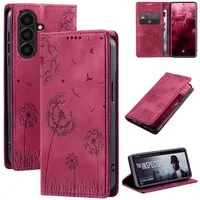 Tec-Expert Handyhülle Handy Hülle Klapphülle für Samsung Galaxy A17 / A17 5G 6.7 Zoll, 6.7", Blumen Pusteblume Case Cover mit Kartenfächern und RFID Schutz