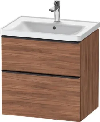 Duravit D-Neo Waschtischunterbau wandhängend Nussbaum Matt 634x452x625 mm - DE43540BD790000 DE43540BD790000