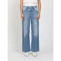 GANG Weite Jeans 94CARA Light Denim mit Doppelbund
