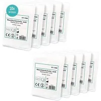 Hypafol Einweghandschuhe Spunlace Einmalwaschlappen für Babys & Erwachsene (Set 10x50 Stk. / 20x50 Stk., 500-St) aus Vliesstoff, zur Körperpflege
