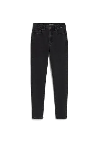 Armedangels - TILLAA MID WAIST SKINNY JEAN true black washed - Gr. - 30
